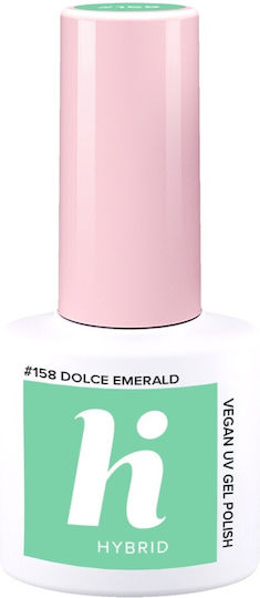 Hi Hybrid Glossy Long Lasting Nail Polish 158 Emerald 5ml