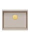 GraniteQ Unterbau Spüle aus Verbundgranulat B56xT45cm Beige