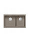 GraniteQ Undermount Sink Synthetic Granite W76xD45cm Brown