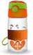 Oops Kids Water Bottle Plastic with Straw Trans...