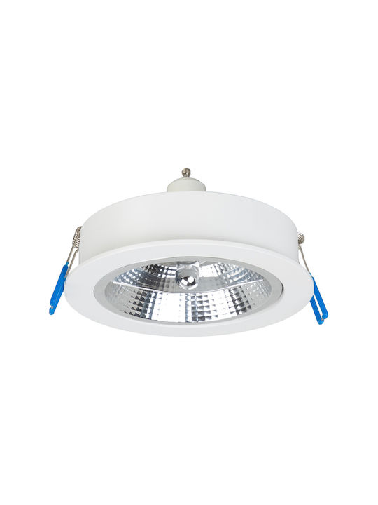Eko Light Χωνευτό Σποτ με Ντουί GU10 Λευκό 1τμχ