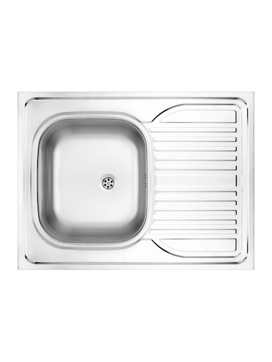 Deante Drop-In Sink Inox W60xD80cm Silver