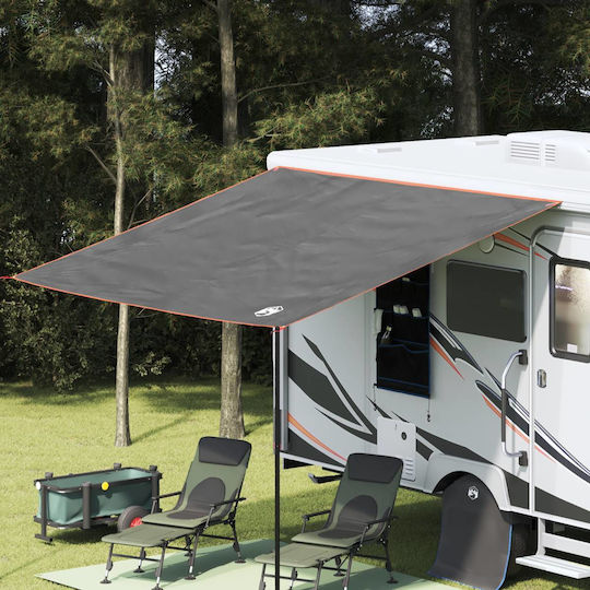 Vidaxl Waterproof Caravan Tent Gray Orange 300x240 Cm Ready for Your Adventures