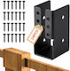 Vevor 24 Pieces Beam Hangers Hidden Beam Hanger 1.93x3.62 Inches/49x92 Mm