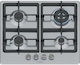 Bosch Serie 4 Erdgas-Kochfeld Autonom 60x52εκ. Silber