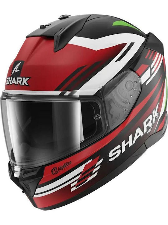 Shark D-Skwal 3 Firstlap KRG Mat Black/Red Κράν...