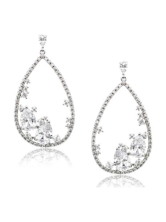 Rubini Earrings made of Silver with Stones