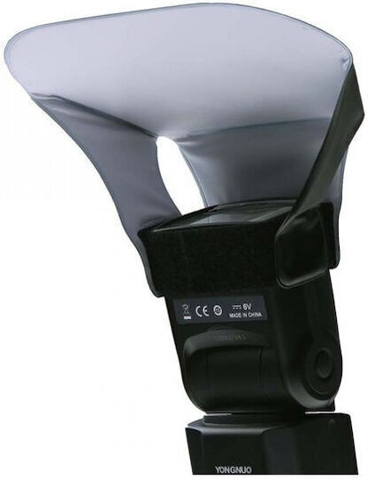 Generischer Faltbarer Bounce Diffuser Velcro Befestigung Hot Shoe Blitze PVC-s Mq-b11