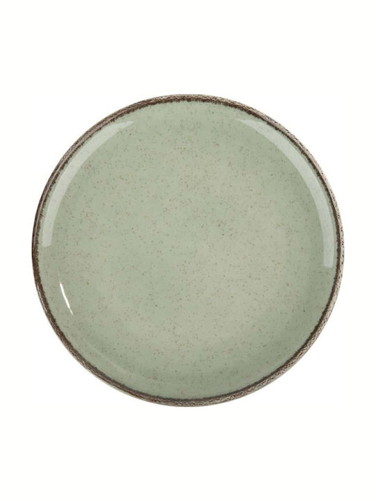 Kutahya Porselen Mood Plate Desert made of Porcelain Green with Diameter 15cm