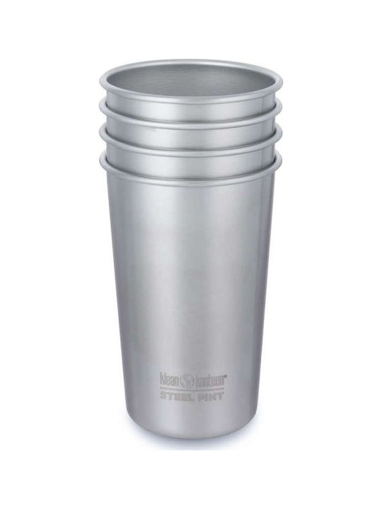 Klean Kanteen Комплект Чаши за Коктейли в Сребрист Цвят 473мл 4бр