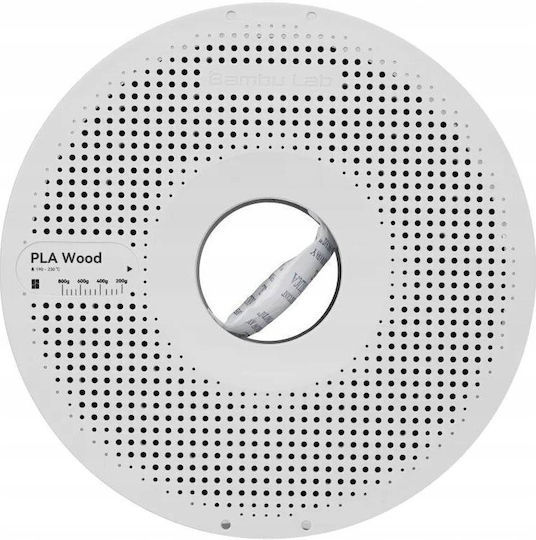 Bambu Lab PLA 3D Printer Filament 1.75mm White Oak 1kg 1τμχ (Spool)