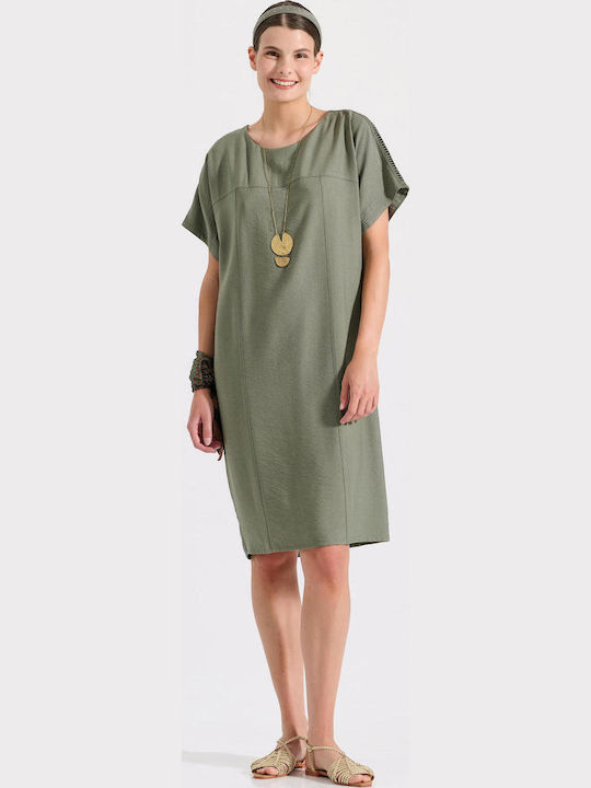 Sommer Damenkleid Khaki