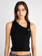 Claudia Women's Blouse Cotton Sleeveless Black