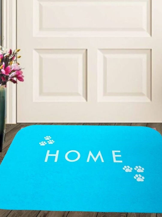 Kotonia Home Covor de Intrare Antiderapant Turcoaz 55x38buc