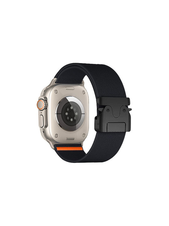 Kalebol Λουράκι Υφασμάτινο Μαύρο (Apple Watch 10, Ultra 2, Ultra 49mm, 9, 8, 7)