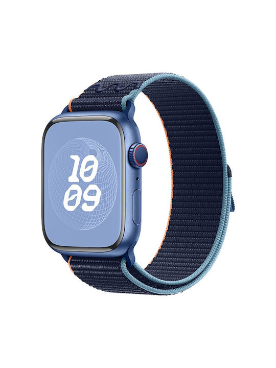 Kalebol Λουράκι Υφασμάτινο Navy Μπλε (Apple Watch 10, Ultra 2, Ultra, 9, 8, 7)
