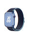 Kalebol Λουράκι Υφασμάτινο Navy Μπλε (Apple Watch 10, Ultra 2, Ultra, 9, 8, 7)