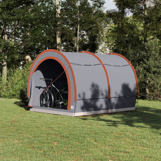 Vidaxl Bicycle Storage Tent Roof Air Storage Air Gray Orange