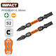 Hojita Hjsv3k63 Magnetic Black Cross Double Ph.2 & Sl6 X 65mm Screwdriver Bits Set 2 Pieces