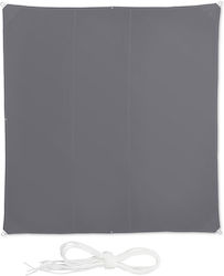 Relaxdays Quadratisch Sonnensegel Gray 4x4m