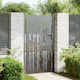 vidaXL Fence Gate from Bamboo in Black Color 2.0x1.05m