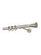 Zogometal Metallic Curtain Pole Double with Rail Φ25mm 160cm Nickel Matte - Chrome