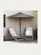Garten- und Terrassen-Sonnenschirm Hängend Aluminium Grau 2,23x2,23xHöhe 2,23 m
