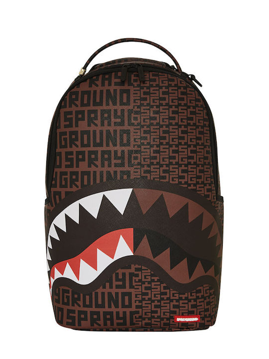 Sprayground DLXSV School Bag Backpack Junior High-High School Brown with Water Bottle Holder