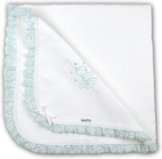 Ninetta Bebe Swaddle Blanket Turcoaz 90x90εκ.