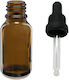 Glass Bottle Caramel Pharmaceutical Dropper 20ml