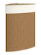 HomCom Καλάθι Απλύτων Bamboo με Καπάκι 35x35x60cm Καφέ