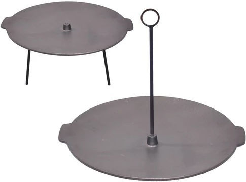 Placă Grătar Din Fontă 45cm + Suport Suspendat Perfect Home 15604