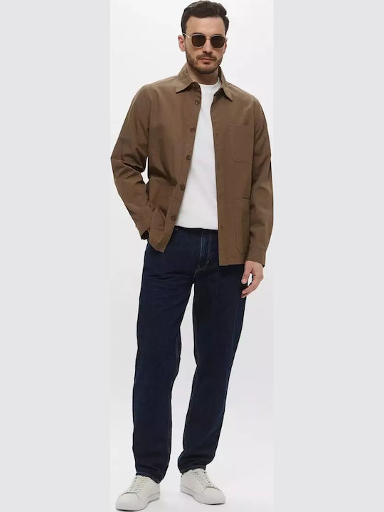 Men's Jeans Pants with Relaxed Tapered Fit Blue