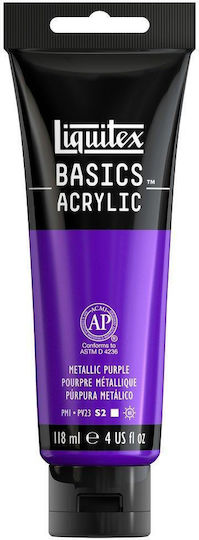 Liquitex Basics Ακρυλικό Χρώμα Ζωγραφικής 340 Metallic Purple 118ml