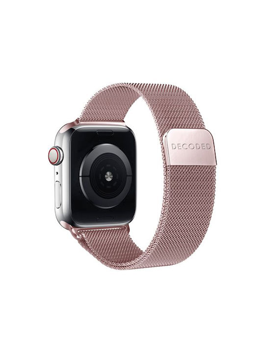 Decoded Strap Apple Watch 38 40 41 42mm In Milan Traction Mesh Pink