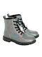 Kinderstiefel mit Reissverschluss Silber
