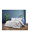 Dimcol Duvet Cover Single 160x240 Dareia 489 White-blue