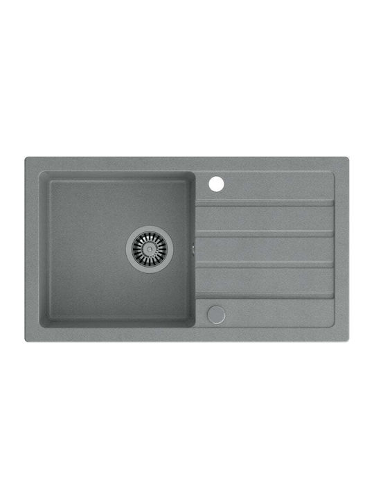 GraniteQ Drop-In Sink Synthetic Granite W77xD44...