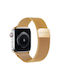 Decoded Strap Apple Watch 38 40 41 42mm In Milanese Mesh Milan Traction Gold