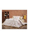 Dimcol Σετ Σεντόνια Υπέρδιπλα 220x240εκ. White-beige 490 (4τμχ)