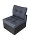 Garden Chair Cushion with Backrest Blue