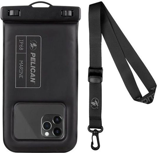 Case Mate Pelican Marine Series Водоустойчив Калъф за Смартфон с Подвижна Каишка Черен