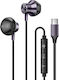 Linq Intra USB-C Căști Handsfree In-Ear Magnet Muzică Apelare Gri