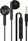 Linq Intra 3.5mm Jack Earphones 1.2m Music Hands-free Calling Black