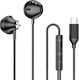 Bolaris Semi In-ear Earphones Usb-c Remote Control Model Jupiter Black