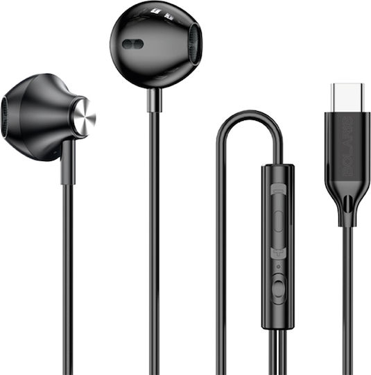 Bolaris Semi In-ear Earphones Usb-c Remote Control Model Jupiter Black