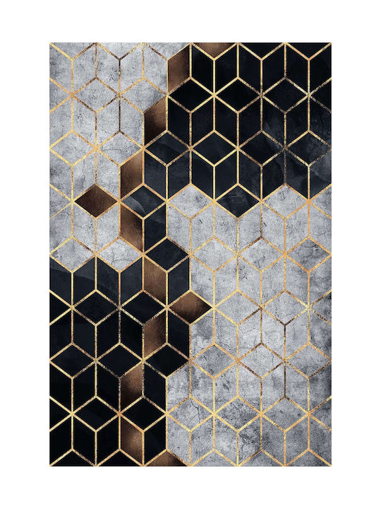Conceptum Hypnose Hmnt Rug Rectangular Black-gold