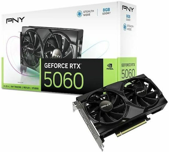PNY GeForce RTX 5060 8GB GDDR7 Dual Fan Κάρτα Γραφικών