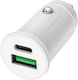 Grab 'n Go 12w USB-A 30w USB-C Autoladegerät Power Delivery In Weiß