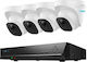 Reolink Surveillance System 4 Cameras Cameras IP 5MP with Recorder NVR